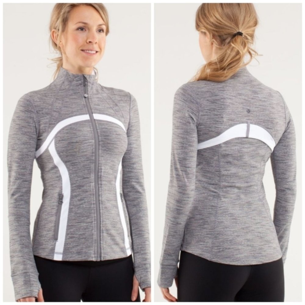 Women's Gray Zip-Up Jacket